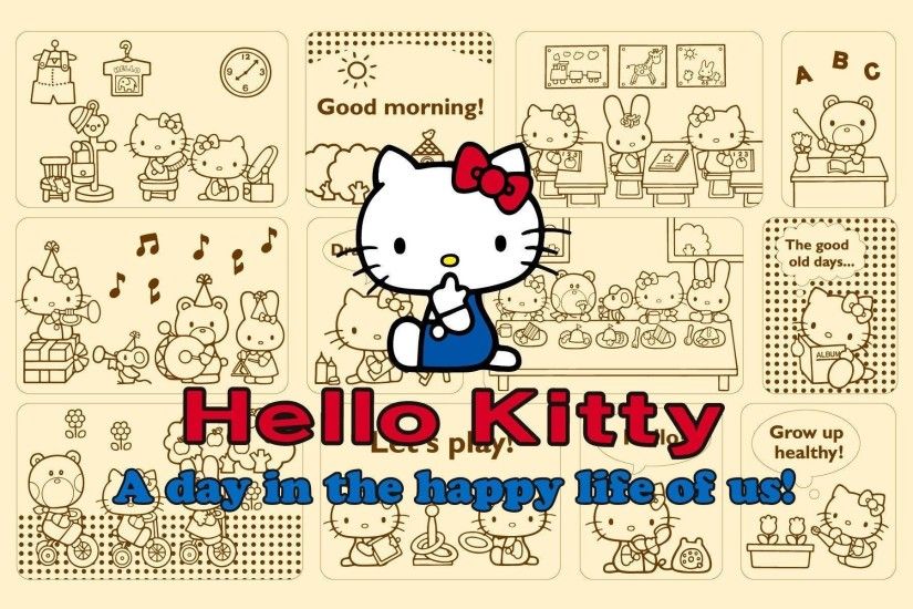 Pixels Hello Kitty Background Screensavers Brown