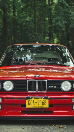 1080x1920 Wallpaper bmw, e30, m3, red, tuning