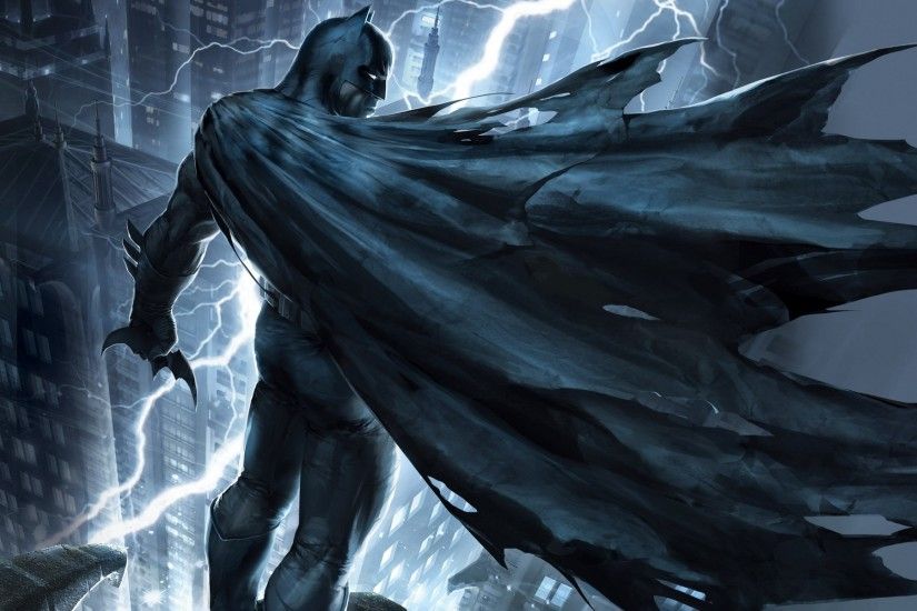 Artwork Batman Dc Comics Gotham City Lightning The Dark Knight Returns