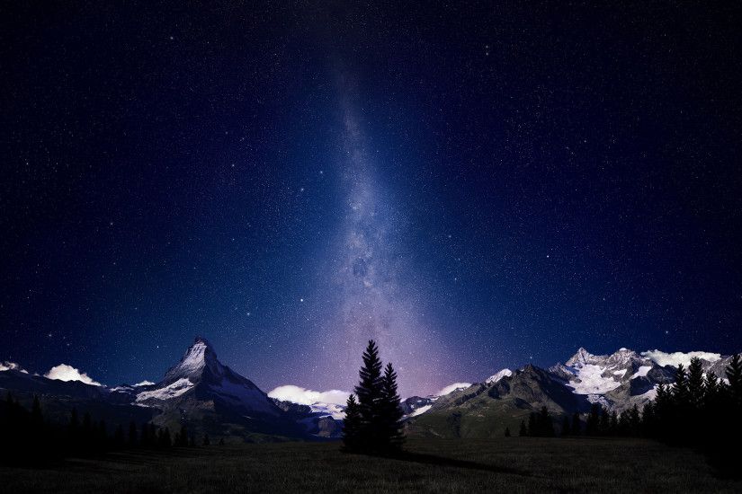 Wallpaper: Alpine Night Sky