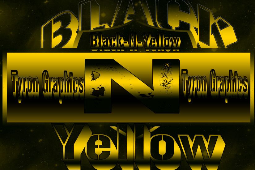 Black and Yellow Abstract Desktop Wallpaper
