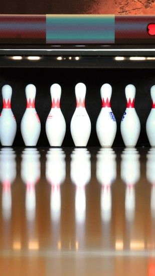 1080x1920 Wallpaper skittles, bowling, reflection