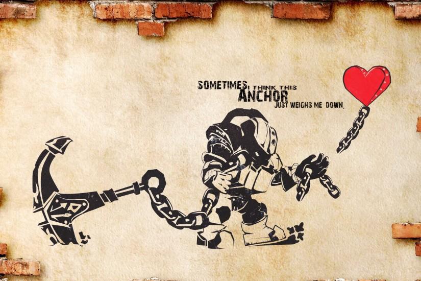 League of Legends Nautilus anchor Chain Heart Games Fantasy wallpaper |  1920x1080 | 169591 | WallpaperUP