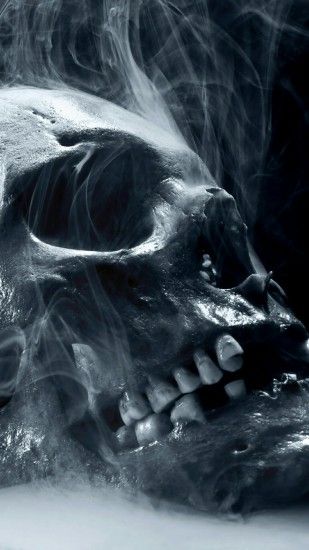 Skull Smoke Halloween - The iPhone Wallpapers