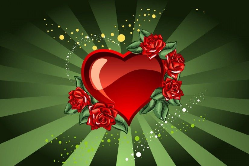Beautiful Love Heart Vector Wallpaper 8757 #1504