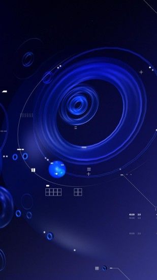 Android Abstract wallpaper full-hd-1080x1920  blue_black_abstract_white_circles_numbers