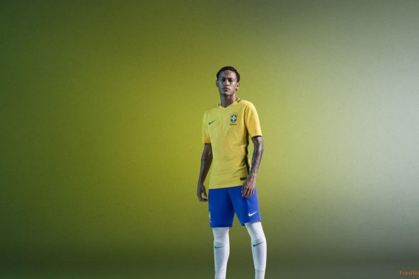 ... neymar-jr-brazil-2016-nike-home-kit-yellow Wallpaper .