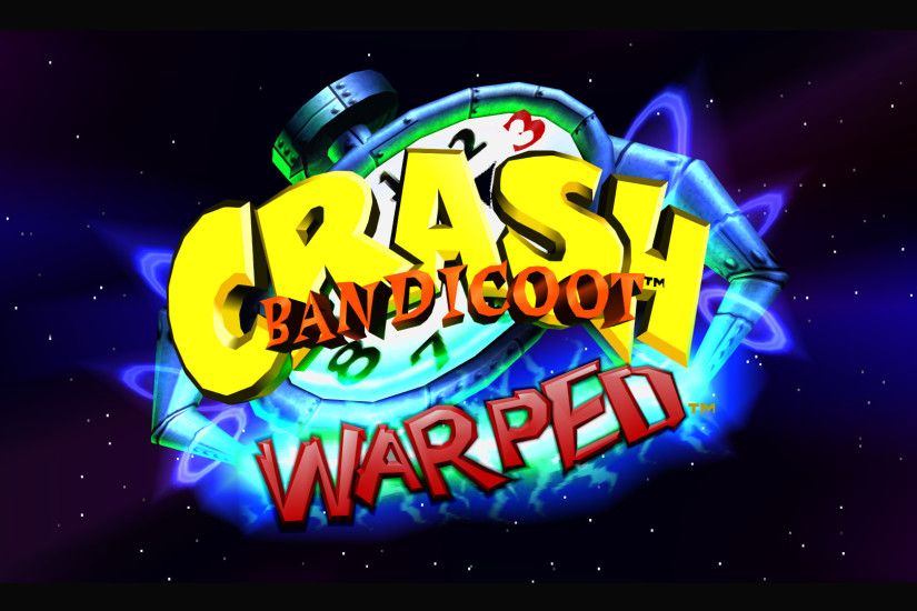 Crash Bandicoot Warped Logo Wallpaper PC