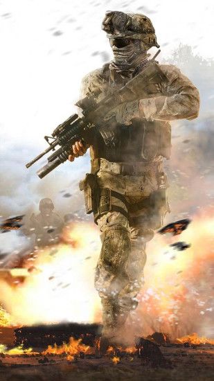 Fighting Soldier In Hail Of Bullets iPhone wallpaper iPhone