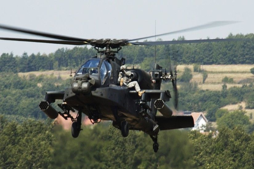Ah 64d apache army helicopter