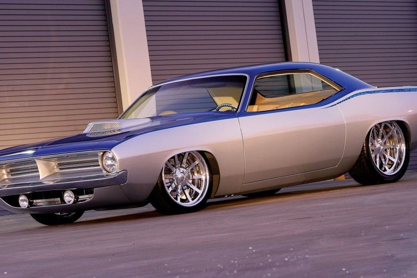 Quick striking rapid forcing power amazing car Plymouth Cuda 440