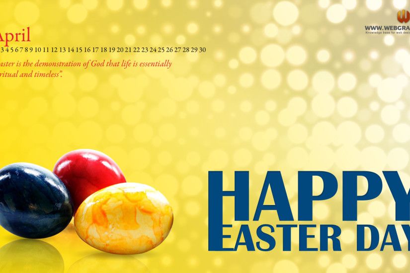 Desktop Background Wallpaper with Eggs for Easter 2012