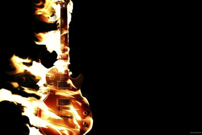 Burning Guitar picture