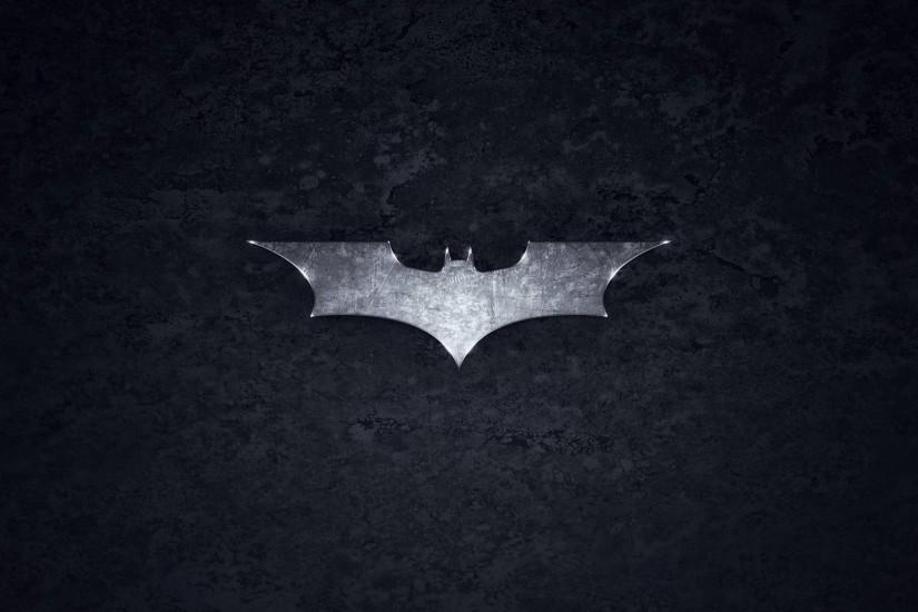 Batman Black Logo HD Widescreen Wallpaper