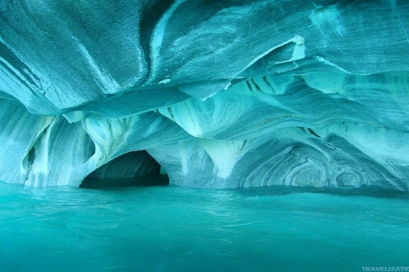 Glacier Cave Wallpaper