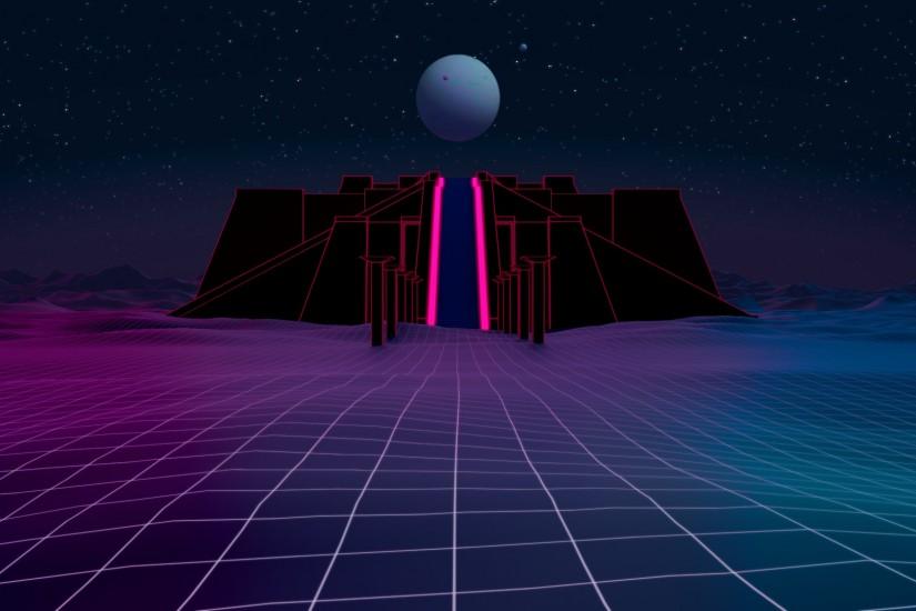 synthwave wallpaper 1920x1080 for hd 1080p