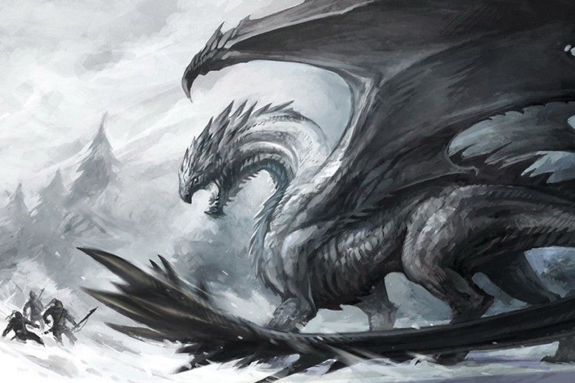 Wallpapers For > Fantasy White Dragon Wallpaper