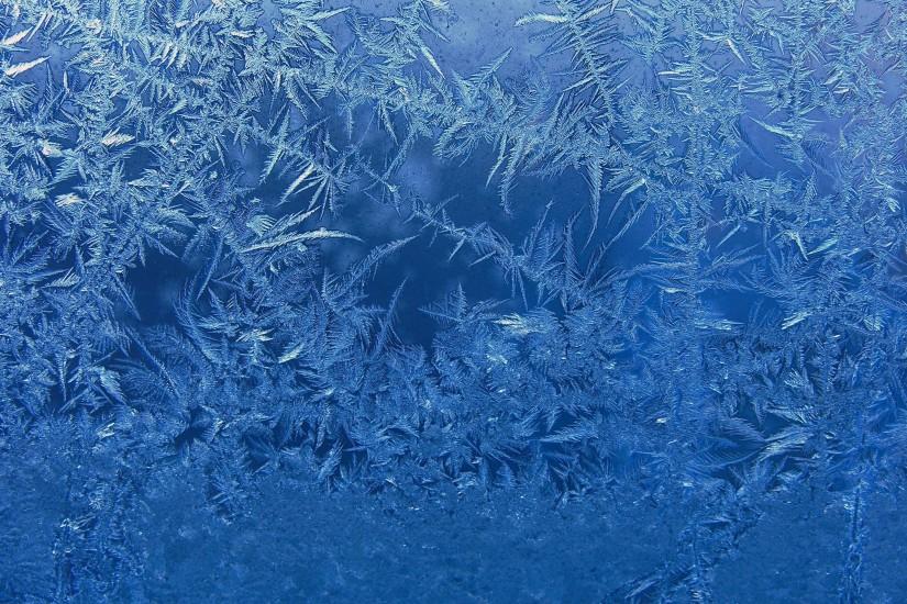 Frost On Glass Background