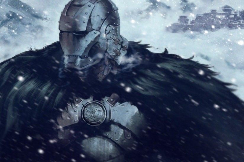 General 1920x1080 Game of Thrones Iron Man crossover snow House Stark  fantasy art