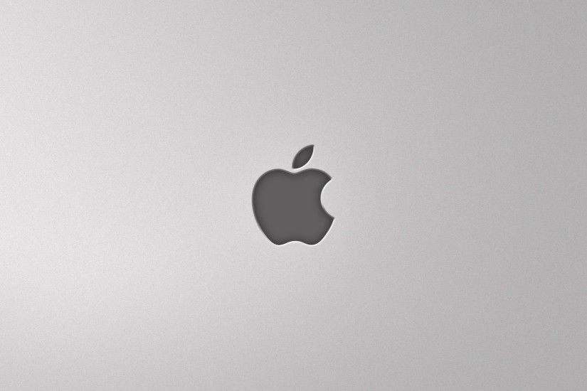 Black Apple Logo On Grey Background HD. Â«Â«
