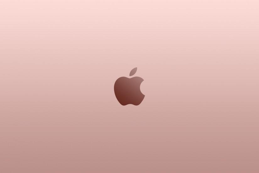 ... Apple Logo Rose Gold Wallpaper by superquanganh