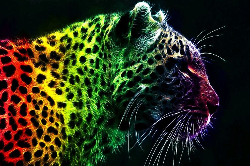 Cool Rainbow Leopard Wallpapers