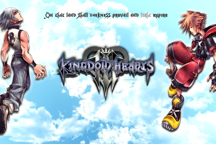 ... Kingdom hearts 3 Sora/Riku Wallpaper by static989
