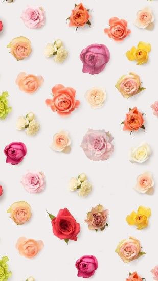 Abstract Colorful Flower Floral Pattern Background #iPhone #6 #wallpaper