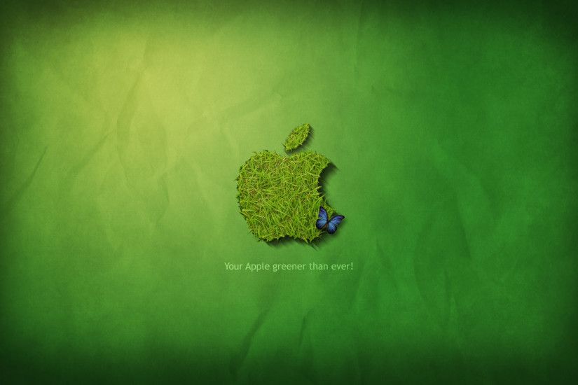 Grass Apple Logo Background