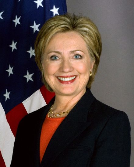 Hillary Clinton Official Secretary Of State Portrait Crop Wallpaper