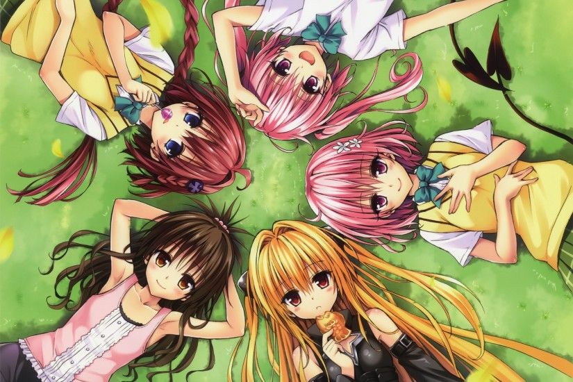 Anime - To Love-Ru Anime Long Hair Short Hair Pink Hair Brown Hair Blue