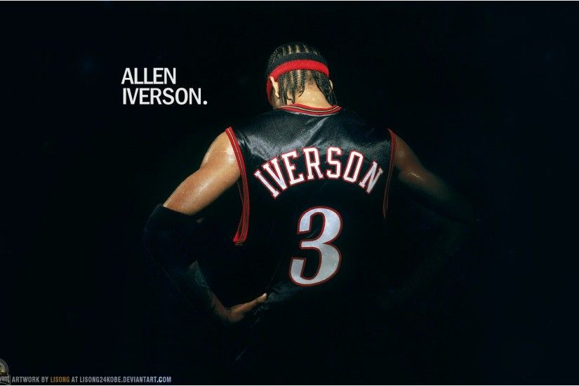 Allen Iverson Wallpaper New å³å¥å·¨æAllen Iverson 1996 2013 Philadelphia 76ers  éä¼– è¶ç´è±