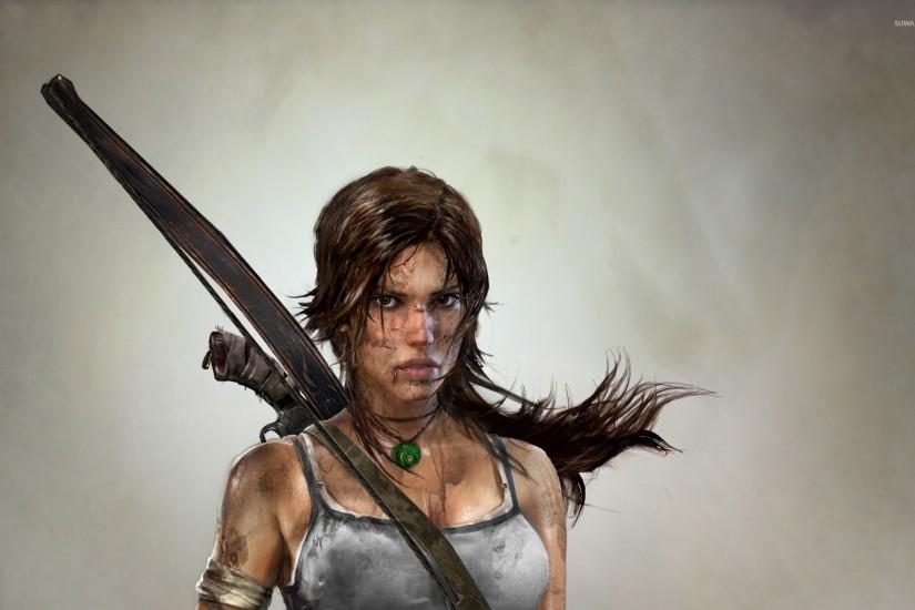 Lara Croft with wet hair - Tomb Raider wallpaper