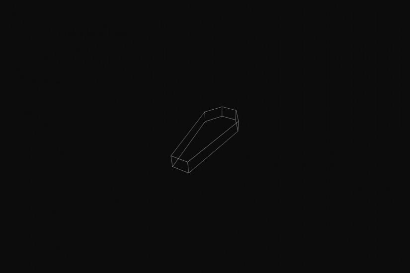 After seeing the coffin from the Birds video as a tattoo on Sua Yoo's leg,  I made a couple minimalist wallpapers of it : deathgrips