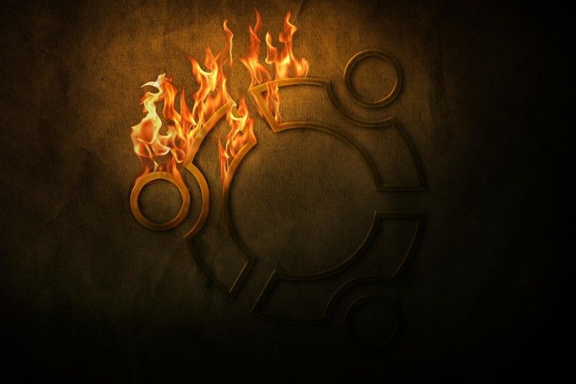 Ubuntu Fire Wallpaper Picture
