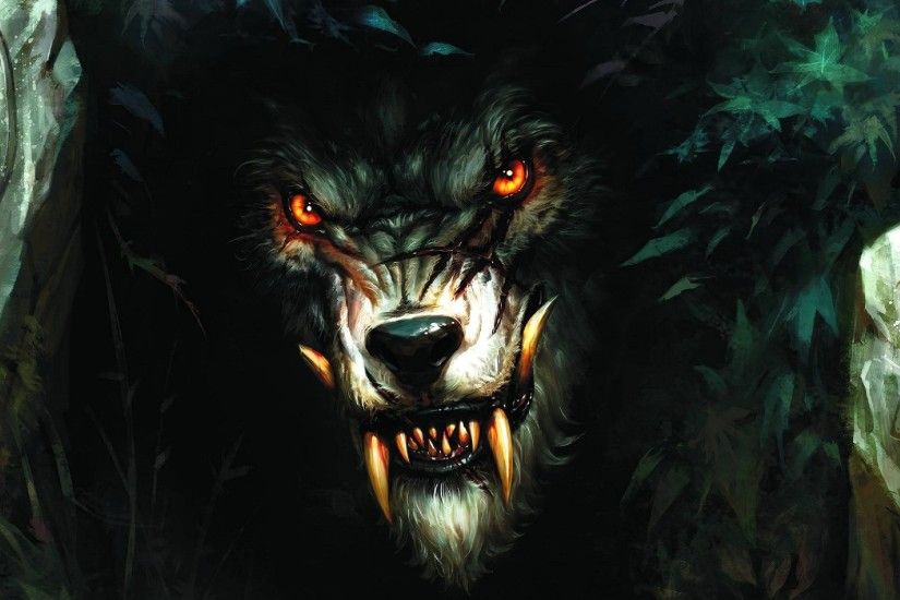 Monsters Fantasy Art Red Eyes Wolves Wallpaper At Fantasy Wallpapers