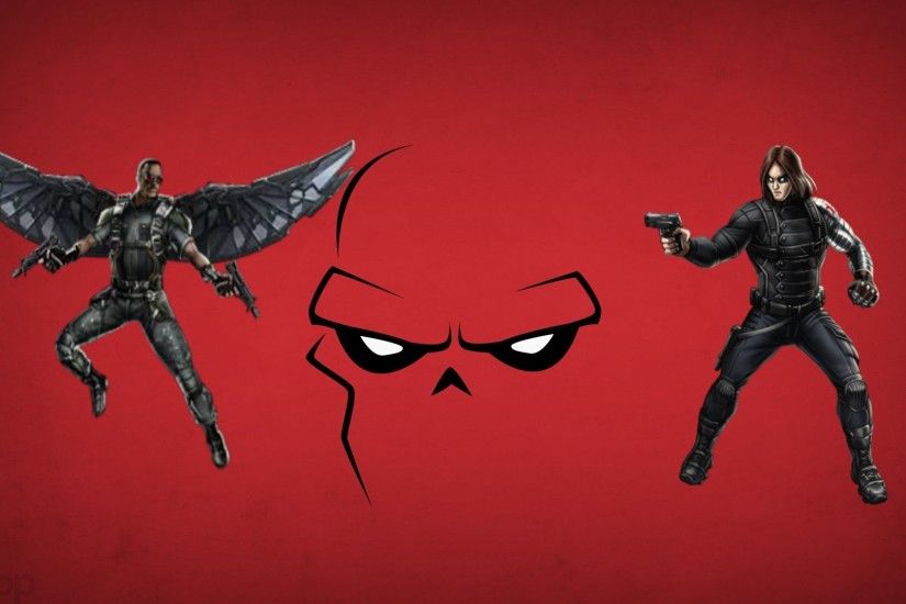 Marvel Super Hero Squad Online Falcon Ðxo 7 & Winter Soldier Vs Red Skull