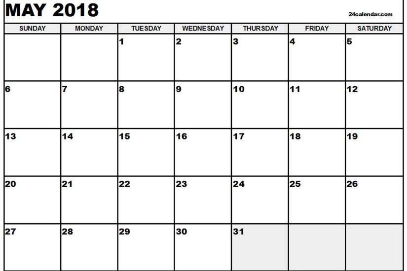 2018 Calendar Templates and Images