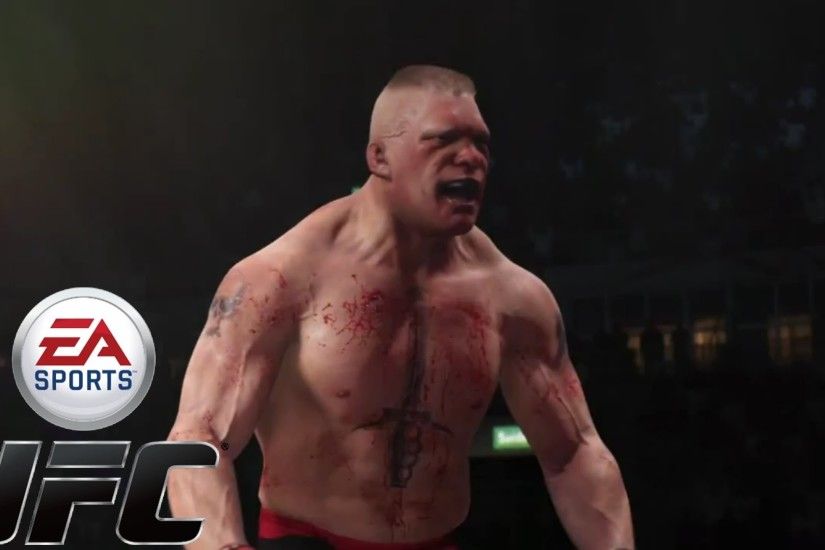 (PS4) EA SPORTS UFC BROCK LESNAR BLOODY FIGHT AWESOME! - YouTube