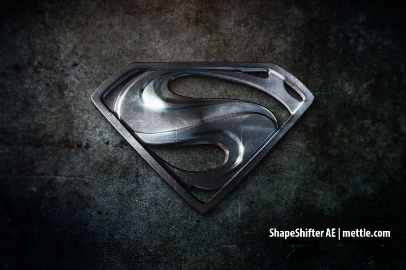 Chrome Logo Superman. Download Wallpaper