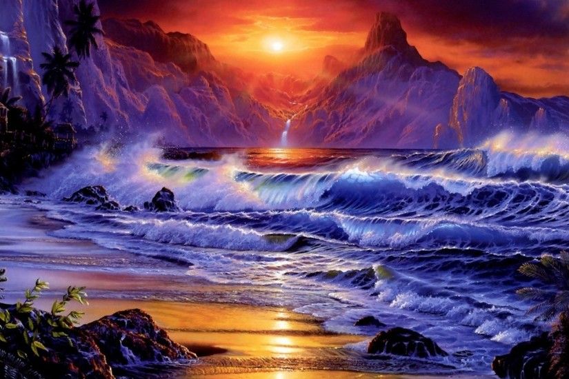 15 Sunsets Ocean Wallpaper :: Ocean Sunset Wallpaper Wallpapers