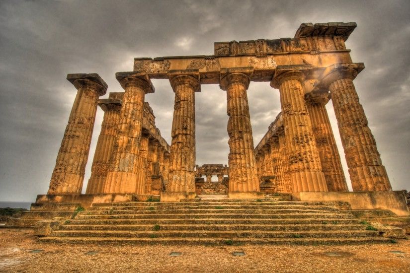 Greek Temple Selinunte Sicily Italy ...