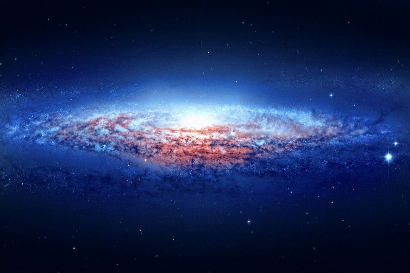Blue Background Galaxy HD Wallpapers
