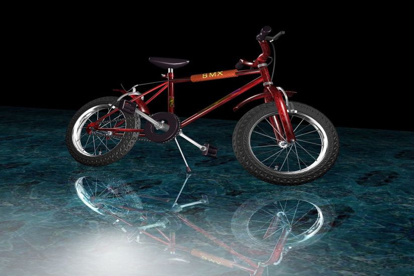 Red Sports BMX bike HD wallpaper