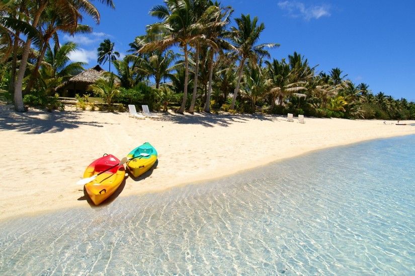 3840x2160 Wallpaper maldives, tropical, beach, palm trees, boat