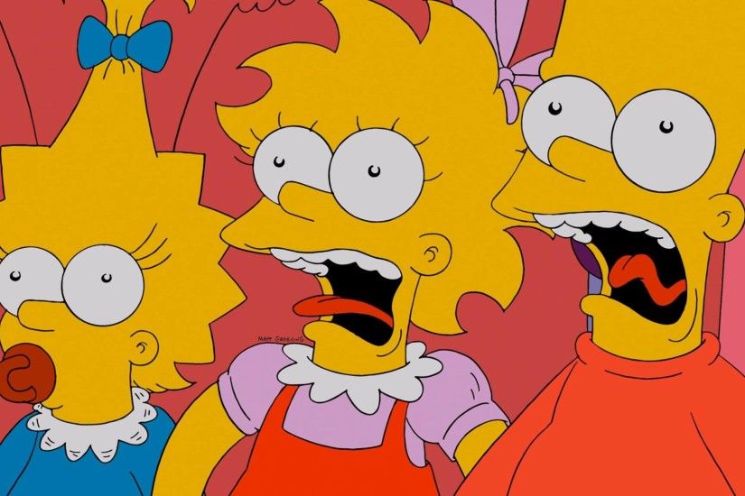 The Simpsons, Lisa Simpson, Bart Simpson, Maggie Simpson Wallpaper HD