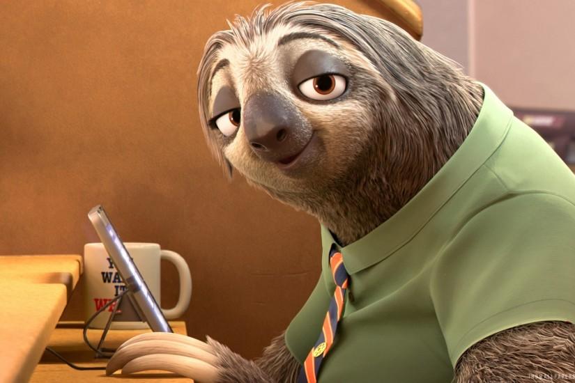 Sloth in Zootopia Movie HD Wallpaper - iHD Wallpapers