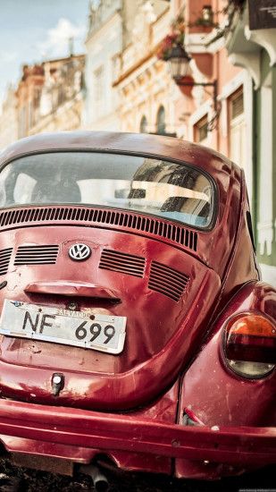 Vintage Volkswagen Beetle iPhone 6 Plus HD Wallpaper .
