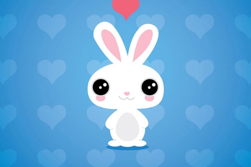 2048x2048 Cute Cartoon Rabbit IPad Air 2 Wallpapers