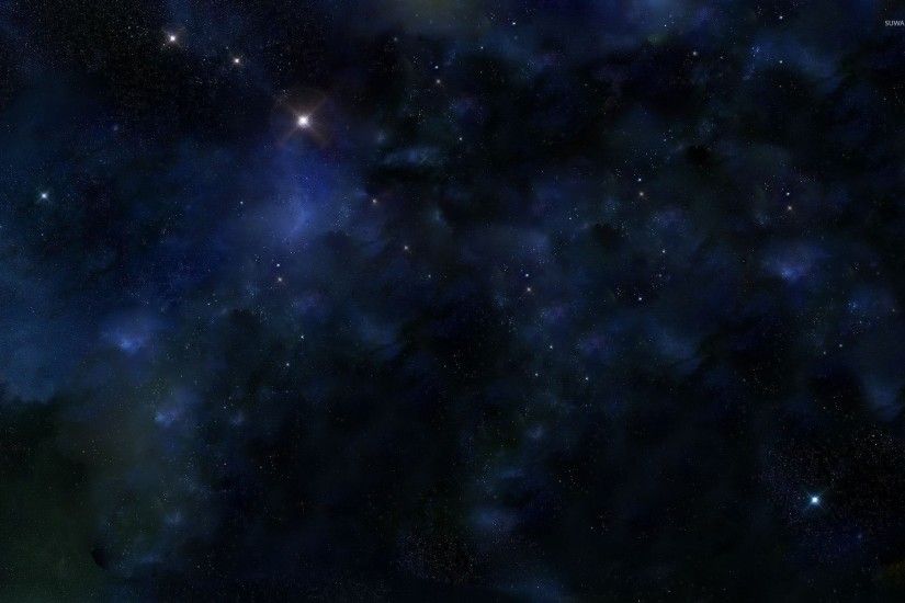 Light in the blue universe wallpaper